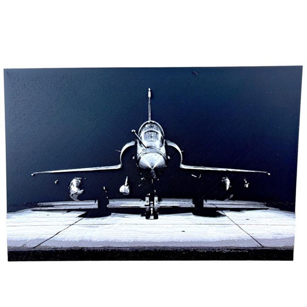 Mirage 2000 Wall Art, Military Plane, French Fighter Jet, Man Cave